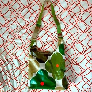 Oral Kiely Coated Canvas Midi Crossbody Bag